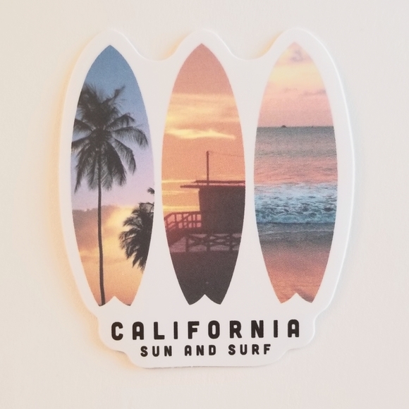 10/$10 California Sun & Surf Sticker - Picture 1 of 1